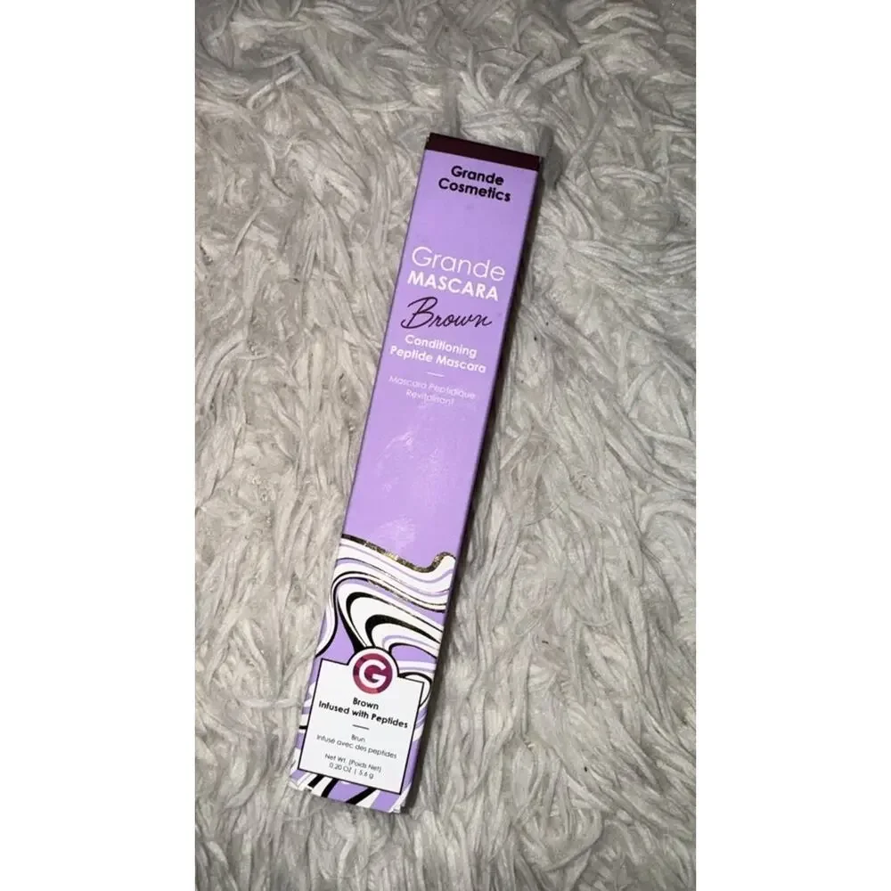 GrandeMASCARA Brown Conditioning Peptide Mascara Grande Cosmetics 0.20 oz